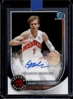 2025-26 Bowman Gradey Dick Chrome Auto Autograph #BCA-GD Raptors