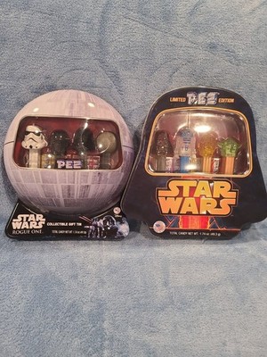 Star Wars Pez Candy Dispenser Sets Darth Vader And Death Star