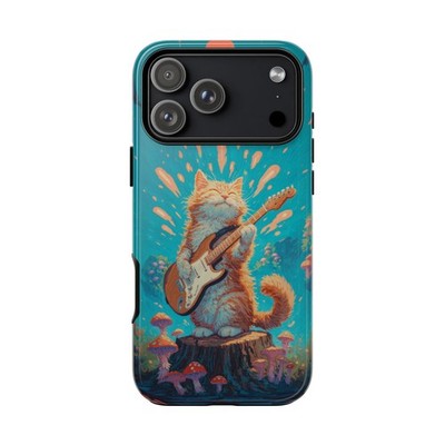 Phone Ink - iPhone | Galaxy | Pixel Case - Rockstar Cat Playing Guitar