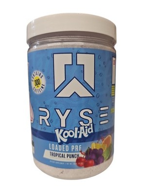 RYSE Kool-Aid Loaded Pre Workout Tropical Punch 15.87oz Powder Supplement 2027