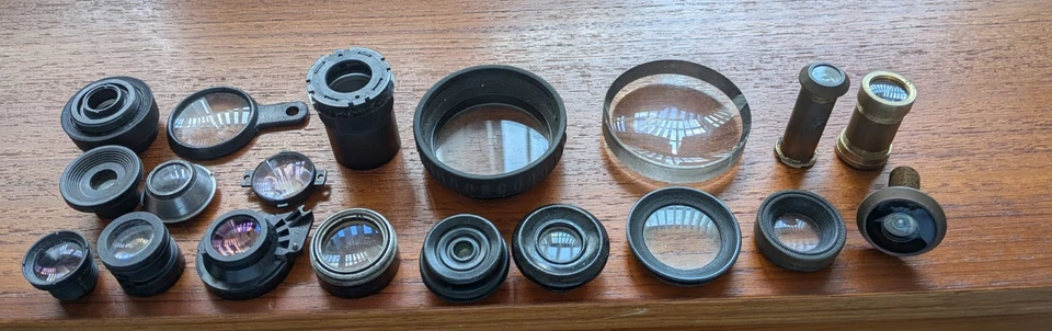 Bulk Lot Assorted Lenses Eyepieces for Microscopes Cameras Projectors Telescopes - Image 2 of 4