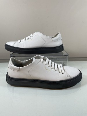 Axel Arigato Clean 90 Sneaker Turnschuhe Gr. weiß Leder Obermaterial graue Sohlen UK 4