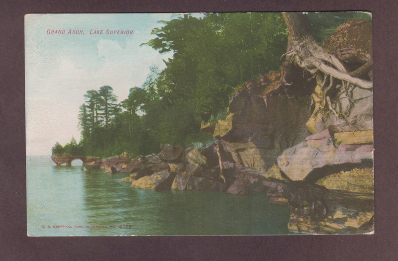  Grand Arch, Lake Superior. By EC Kropp Co. Publishers