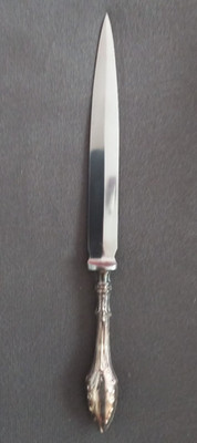 Antiker Brieföffner Im Jugendstil  Desig Silbergriff punziert FILLED   Briefmess