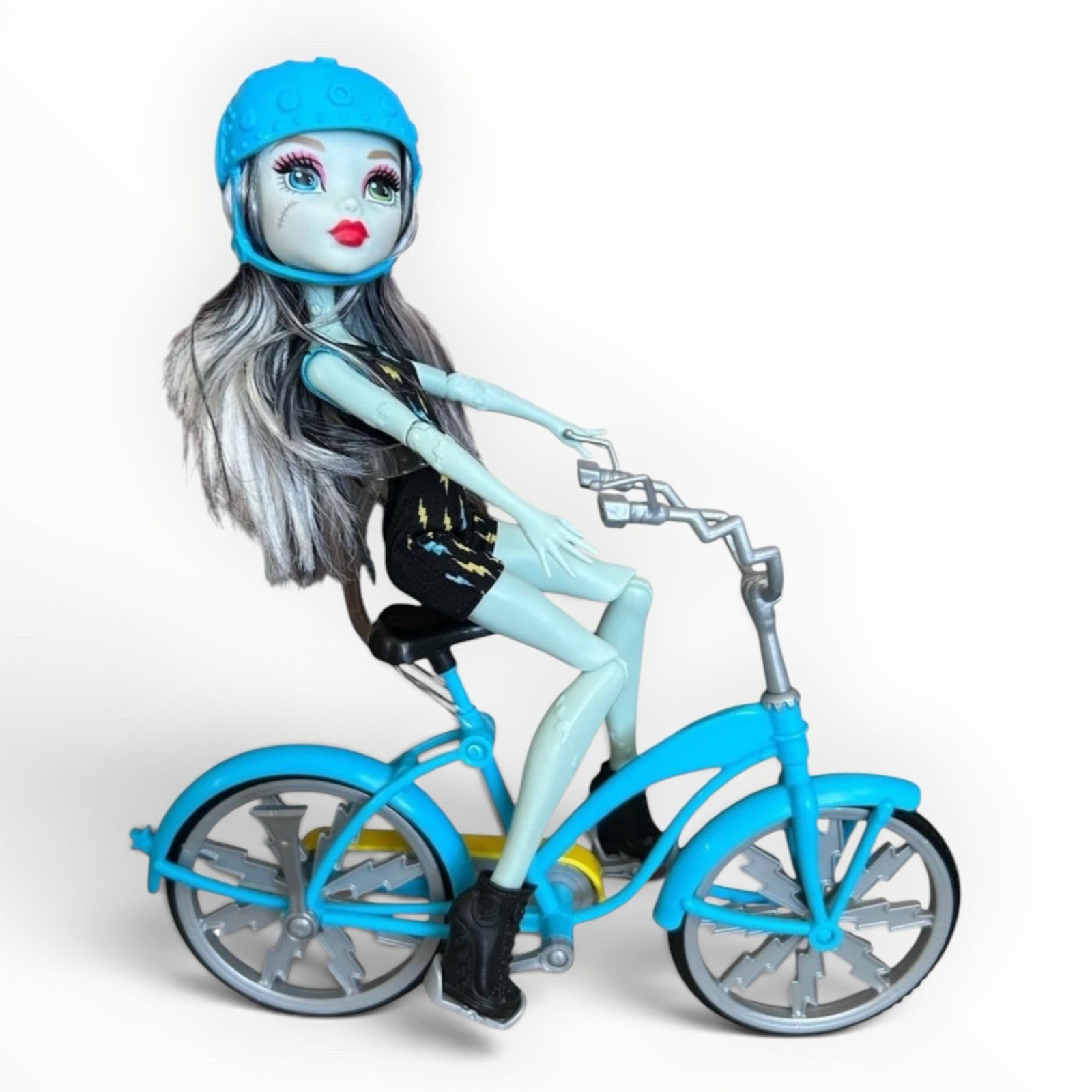 Frankie Stein Doll With Bike Helmet Clothes