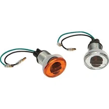 K&S Technologies Flush Mount Marker Lights - Flat Oval Mini/Amber Lens