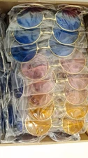 Kanayu 50 Pairs Round Colorful Sunglasses Brand New Sealed