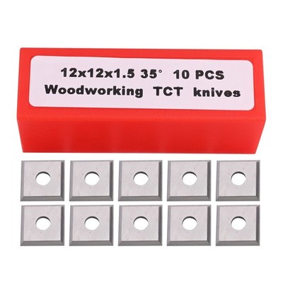 Precision Woodworking with 10PCS Replacement Carbide Inserts 12x12x1 5mm