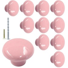 Biaungdo 10 Pack Ceramic Door Knobs, Retro Ceramic Dresser Knobs, Round Cabin...