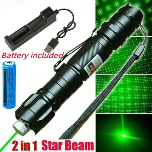 Laserpointer Grün Präsentation 532NM Laserlicht mit Akku USB 500Km DHL - Bild 2 von 4