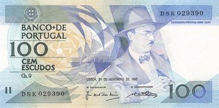 Portugal 100 Escudos 1988 UNC