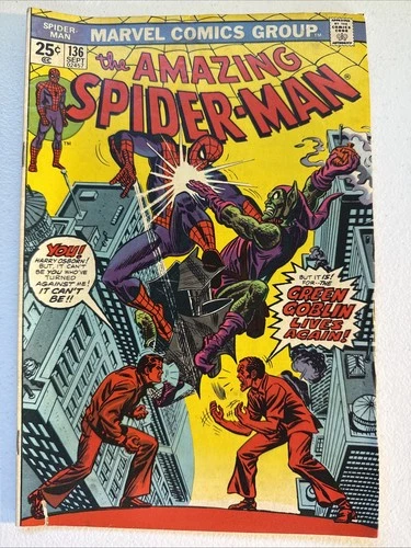 THE AMAZING SPIDER MAN vol. 1 #136 Marvel 1974 MVS INTACT VG