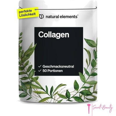 natural elements Collagen Pulver 500 g   Kollagen Hydrolysat Peptide