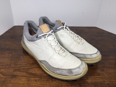Ecco Men's Biom Hybrid 3 Golf Shoes White & Gray Men's Size 10 Yak Leather
