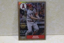 2022 Topps Chrome Mike Trout #87BC-1 1987 Topps Baseball 35th Anniversary Angels