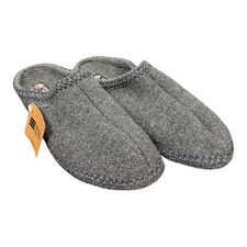 Haflinger AS7 Grey Wool Slippers Womens Size EU 38 US 7.5 New In Box