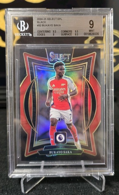 2024-25 SELECT EPL BLACK #32 BUKAYO SAKA 1/1  BECKETT MINT 9