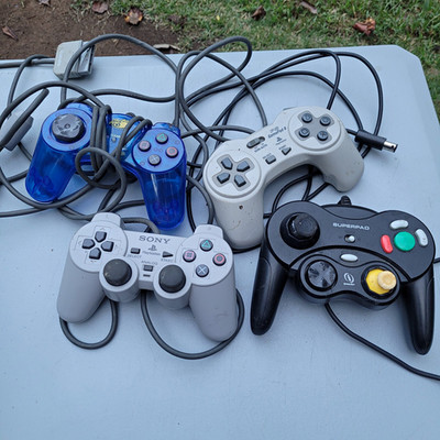 Sony PlayStation DualShock SCPH-1080 Wired Analog Controller Gray PS1/PS2