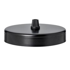 100mm SINGLE OUTLET METAL CEILING ROSE VINTAGE INDUSTRIAL FOR FABRIC CABLE