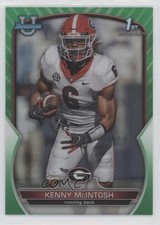 2022 Bowman U Chrome Green Refractor 6/99 Kenny McIntosh #44 0qi3