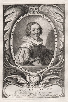 Jacques Callot dessinateur printmaker graveur Kupferstich Portrait gravure 1750