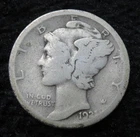 1921-D Mercury Dime * Key Date * Great for a Book * 5644