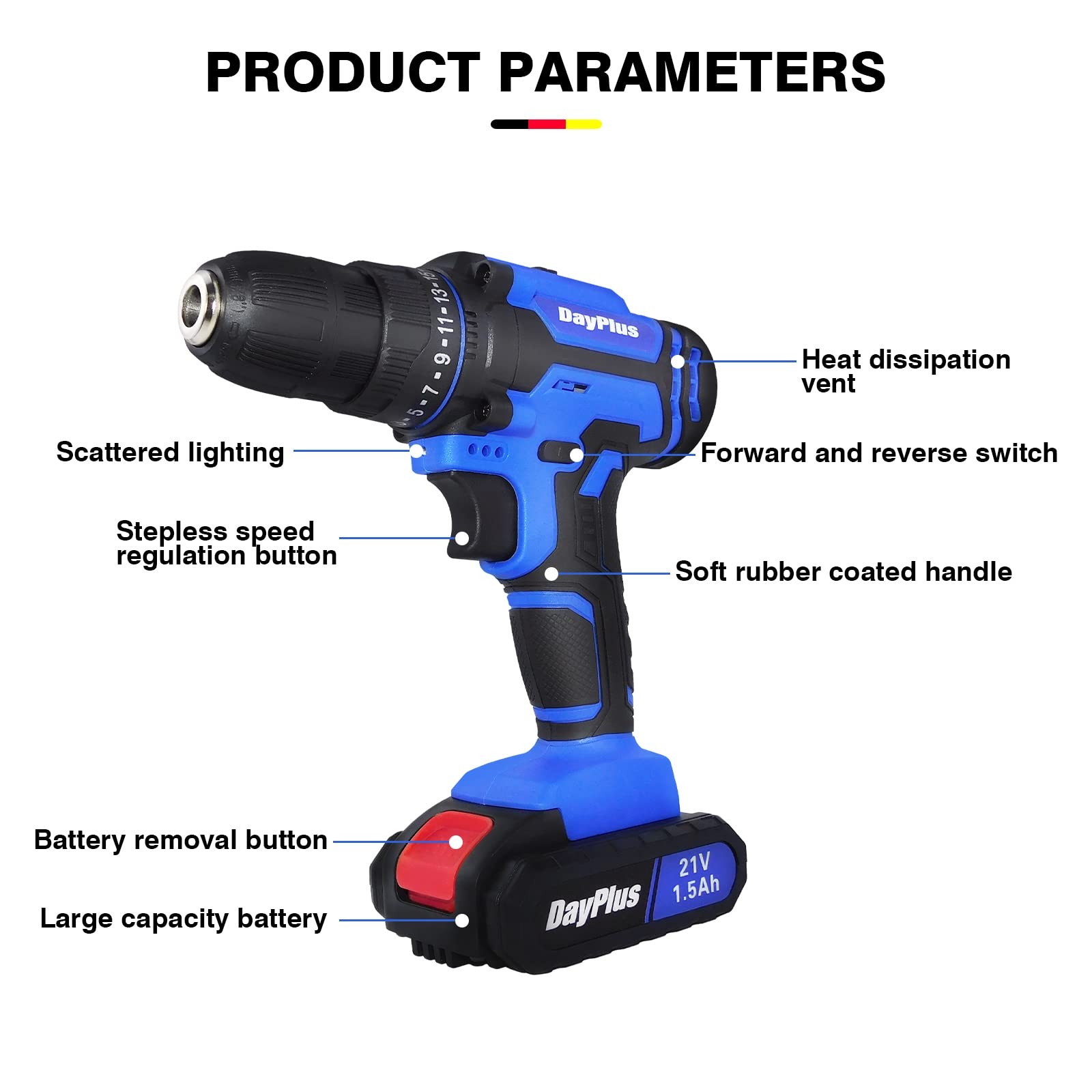 Rechargeable Cordless Screwdriver with 26PCs Bit Set - Efficient Power Tool