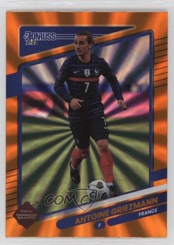 2021-22 Panini Donruss Road to Qatar Holo Orange Laser Antoine Griezmann #58