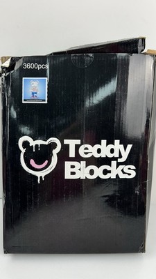 Teddy Blocks Love Patchwork Wave Bear- New Open Box