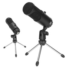 USB Condenser Microphone with Tripod Stand, Cardioid PC Mic for Gaming, Strea...