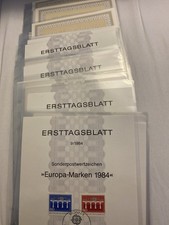 Bundesrepublik Ersttagsbl&auml;tter Sammlung 1984&ndash;1987 Sonderstempel, Europa
