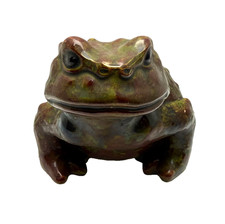 Vintage Large Pottery Garden Toad Arnel Inspired Bull Frog