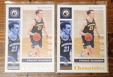 Franz Wagner 2021 Chronicles Draft Picks Base & Bronze RC ×2 Michigan Wolverines