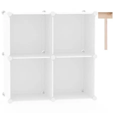 C&AHOME Cube Storage Organizer, 4-Cube Shelves Units, Closet Cabinet, DIY Pla...