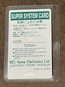 Super System Card Ver 3.0 PC Engine Japan Import US Seller TESTED