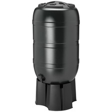 210L Garden Water Butt with Stand & Rainwater Filler Kit | Water Storage Barrel