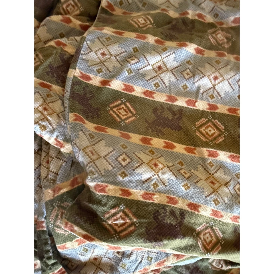 Juego de sábanas de cama Queen para el hogar Fundas de almohada Southwestern Moose Cabin Foto 2 de 4