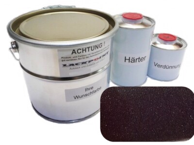 7 Liter Set 2K Car Paint Mc 277 Wildberry Red Metallic No Clear Coat Lackpoint