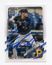 JACOB STALLINGS SIGNED 2021 TOPPS BASEBALL CARD AUTO