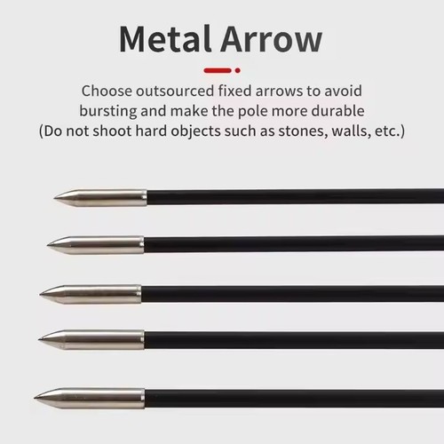 Archery 6mm 31 Inch Fiberglass Arrow Shafts Recurve Bow Outdoor Sports Beginner - Picture 25 of 34