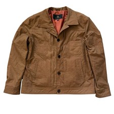 Skinler Size 2XL Brown Jacket Work Chore Coat Collared Lined Yellowstone