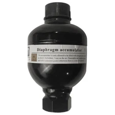 Diaphragm Accumulator,4786psi Max Working Pressure,10cu.in(0. 16L),9/16-18UNF