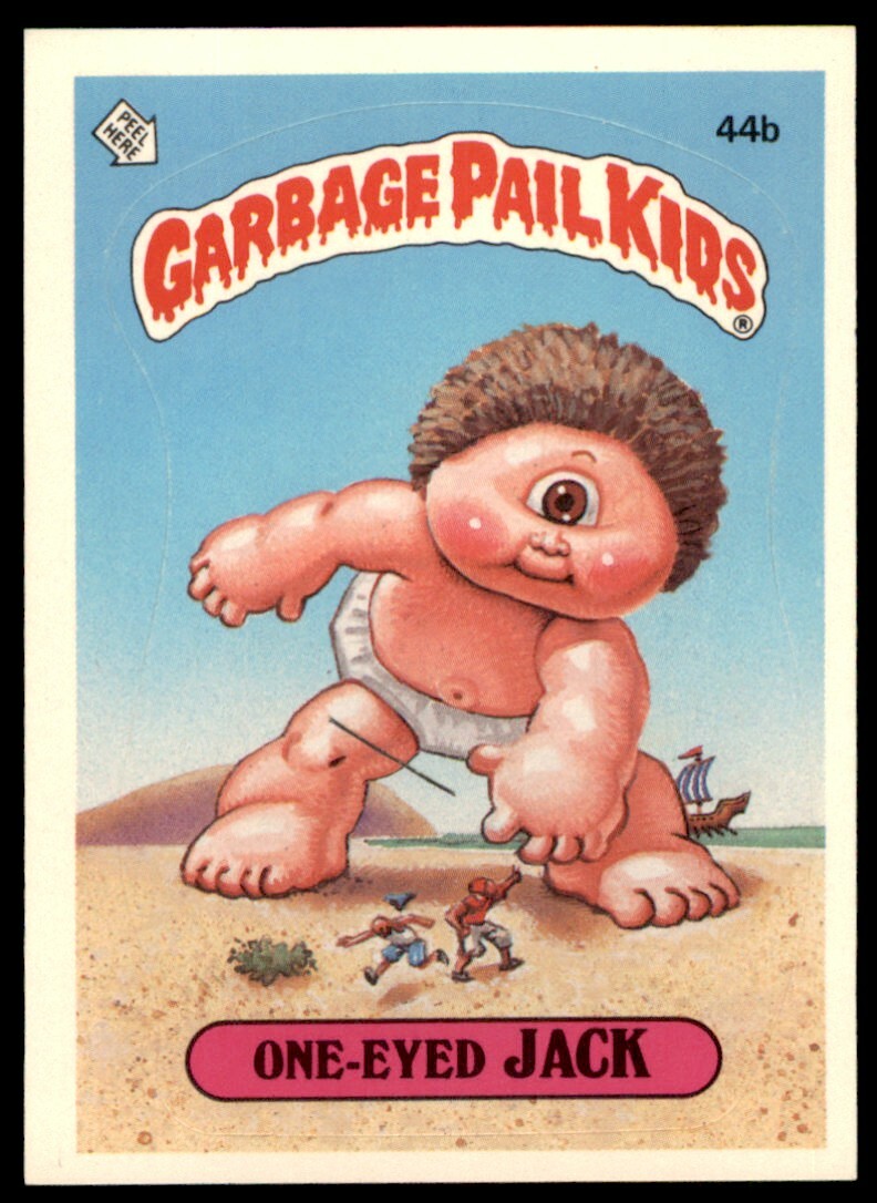 1988 Topps Garbage Pail Kids One -eyed Jack #44B | eBay