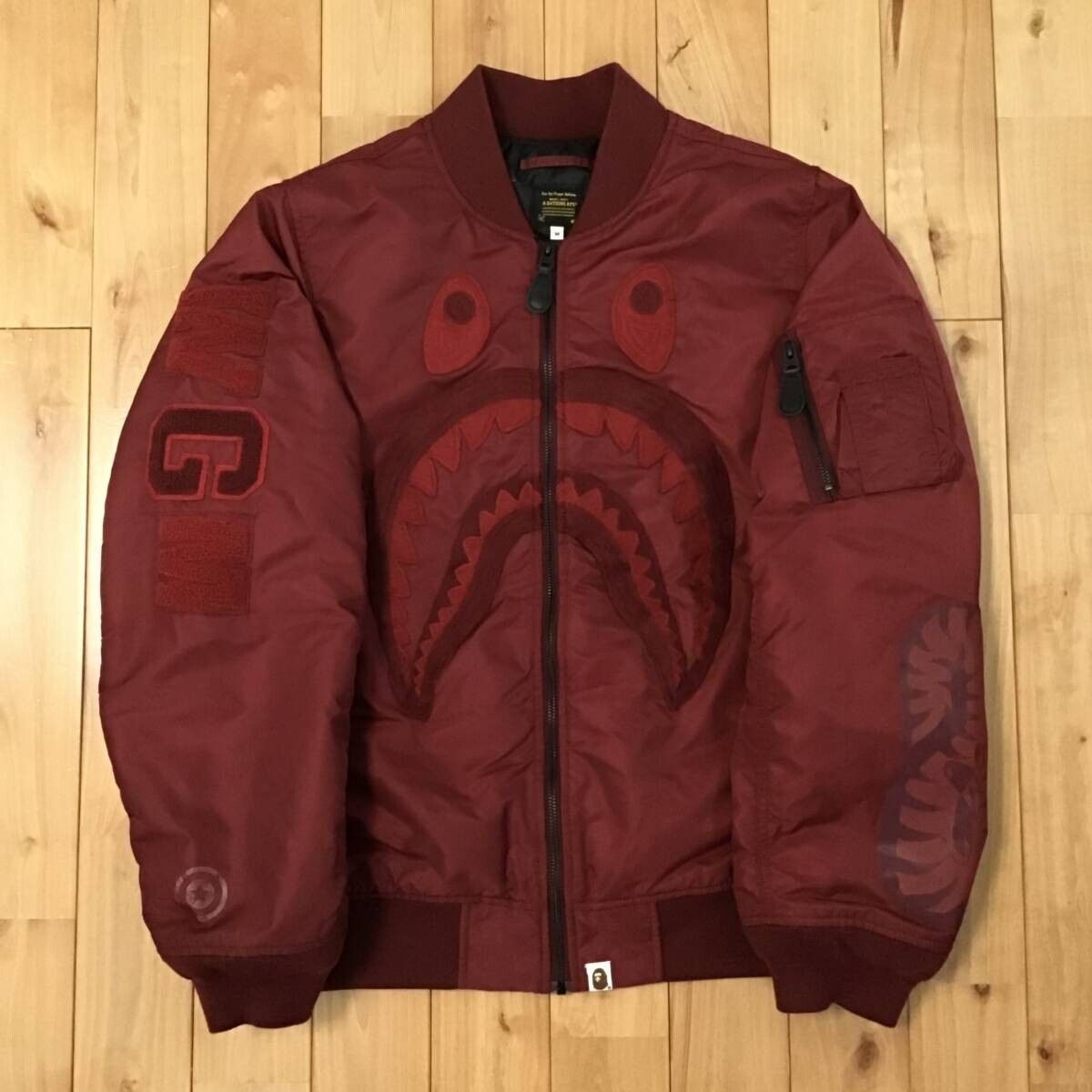 希少　bape shark MA-1 ブルゾン A Bathing Ape BAPE 