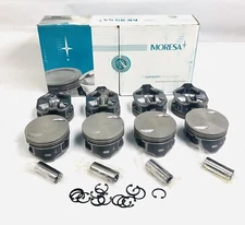 Moresa Hypereutectic STD Flat Top Pistons Set/8 for 2001-2007 Chevy 8.1L Vortec