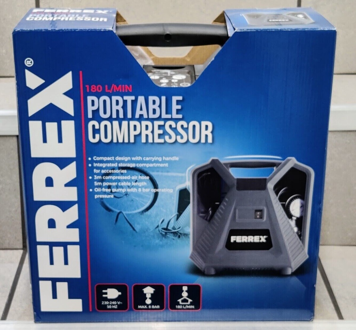 Ferrex Portable Portable Air Compressor Accessories 70552 -Brand New -RRP  £90