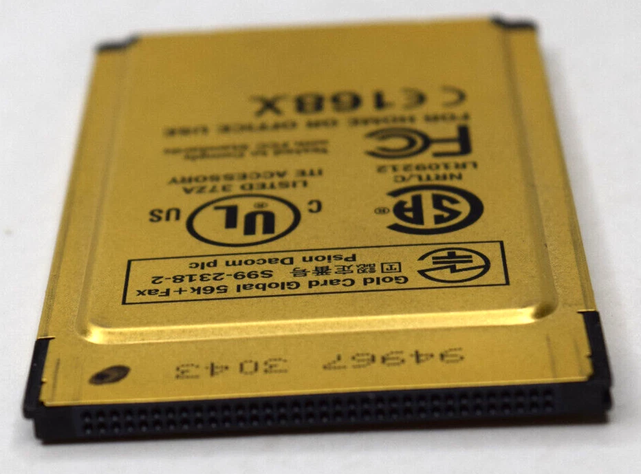 Psion Dacom Global 56k Fax & Modem Gold Laptop PC Card (LR109212) - Image 4 of 4