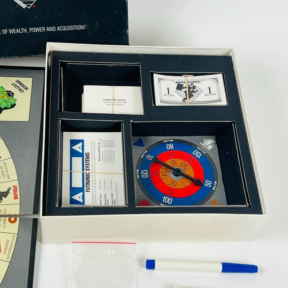 Mega Raider 1987 Board Game Of Wealth Power & Acquisition 2-6 Players - Image 3 of 4