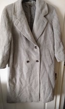 Vintage Burberry Ladies Long Wool Mix Coat Size 20