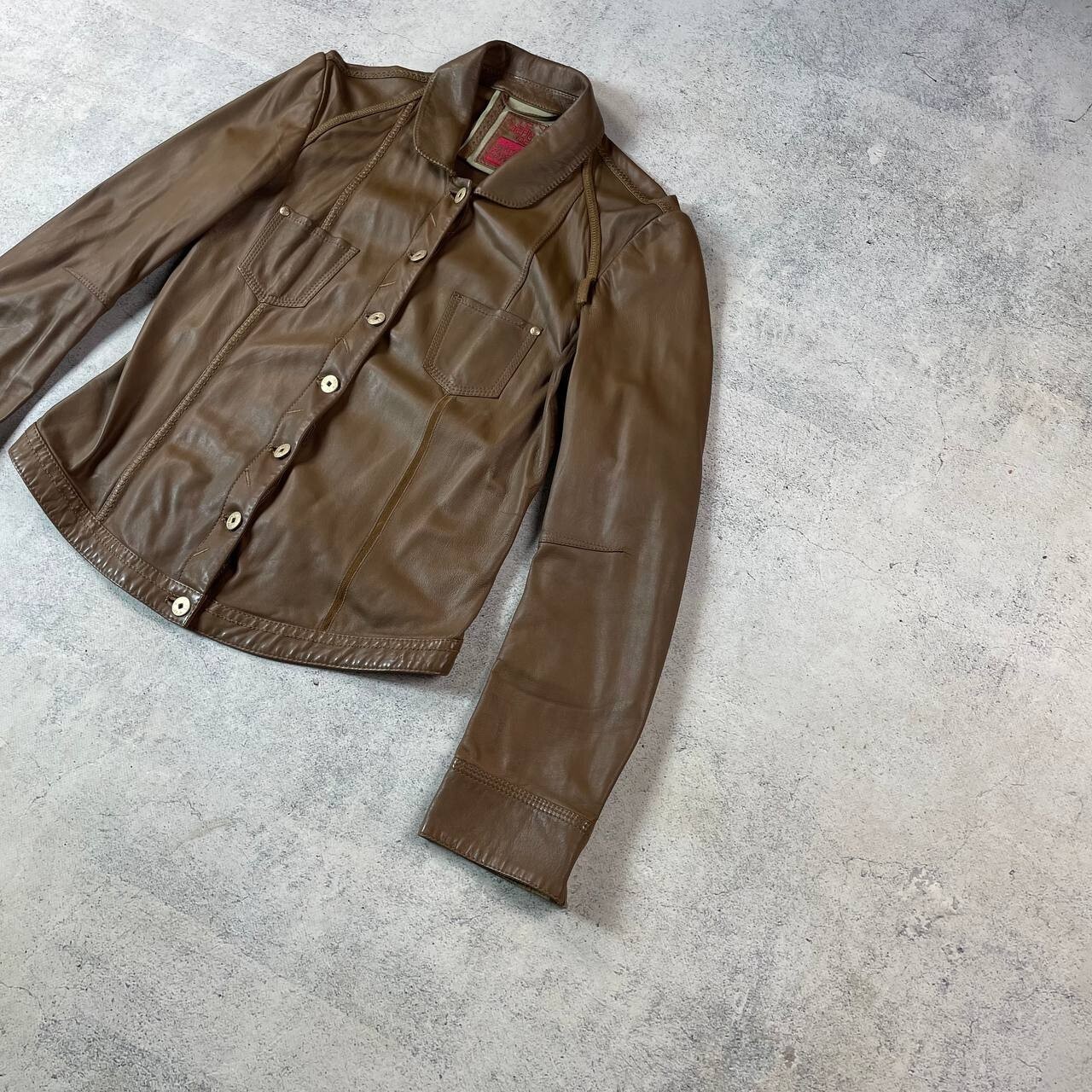 MARITHÉ FRANCOIS GIRBAUD PATCHWORK LEATHER JACKET - image 2